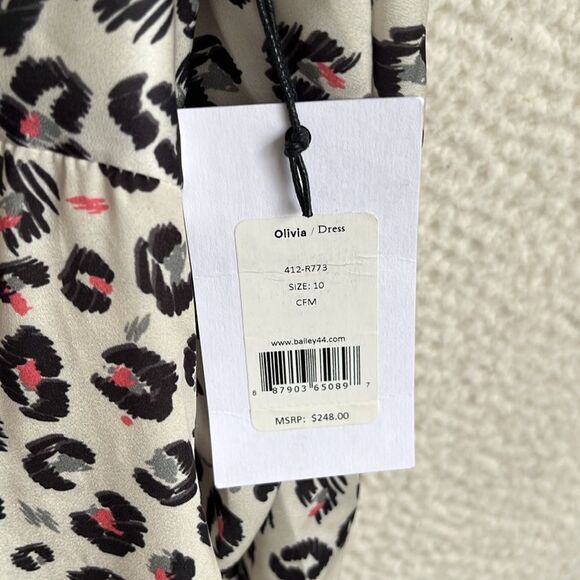 Anthropologie Bailey 44 Olivia Dress Womens Size 10 Leopard Print - Picture 3 of 8
